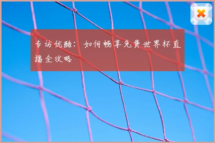 专访优酷：如何畅享免费世界杯直播全攻略